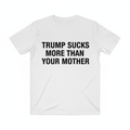 Hvid t-shirt med Trump tekst