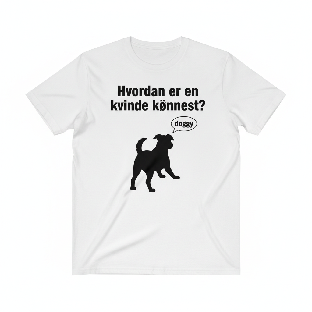 Hvordan er en kvinde kønnest? - Doggy T-shirt